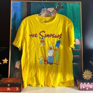 The Simpsons Yellow Graphic Tee Large